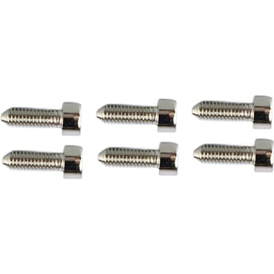 6 Pièces Vis Hexagonales pour Guitare Pont Double Tremolo Selle Vis de Blocage de Cordes avec Pointe Conique Argent gray
