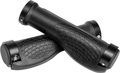 Fietsstuurgrepen - Handgrepen - Comfortabel fietsen - Antislip materiaal - Ø 22 mm - Zwart