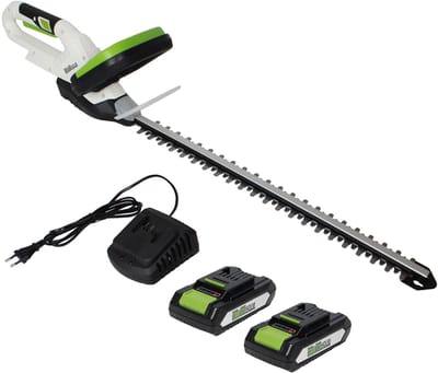 TRUTZHOLM Accu Heggenschaar 20V met 2x 2Ah Batterij & Lader - 52cm Snoerloze Heggentrimmer - Heavy Duty Duopack Struikschaar