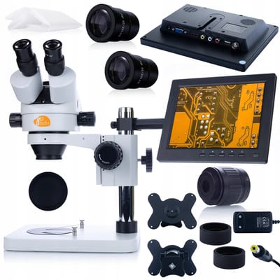 Rosfix Stereomikroscoop Trinokulair Mercury Pro MSMP-T-PS1 - 8" Display - 7x–45x - C-Mount