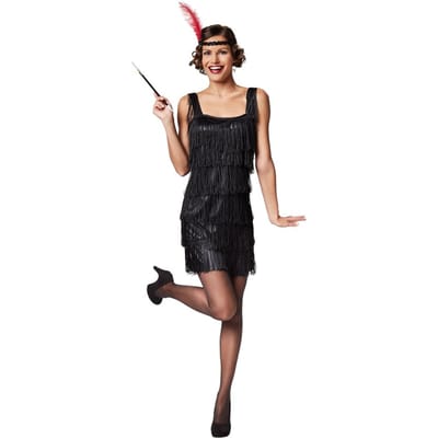 dressforfun - Vrouwenkostuum charleston M - verkleedkleding kostuum halloween verkleden feestkleding carnavalskleding carnaval feestkledij partykleding - 301581