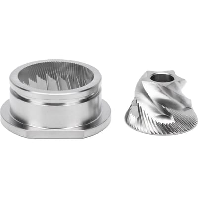 Jeu de meules coniques 48 mm compatible avec les moulins HS Plus Jeu de meules coniques de remplacement en acier inoxydable