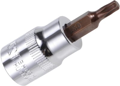 Torx Bit Socket T20, 3/8" Aandrijving, 1.5" Lang, S2 Legering, Geschikt voor Bevestiging en Montagewerkzaamheden