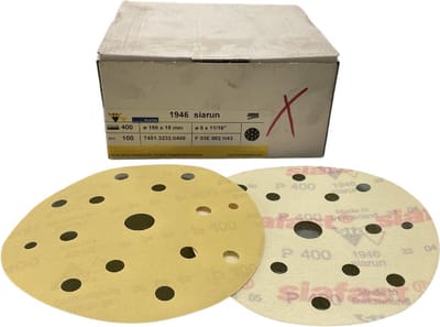 Sia Siarun art. 1946 - Schuurschijf - P400 - diameter 150 mm x 18 - Prijs per doos ( inhoud 100 stuks)