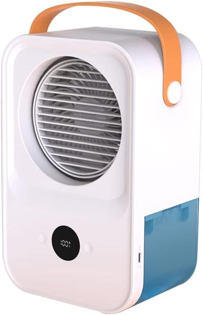 Draagbare Air Cooler - Mini Airconditioner - Persoonlijke Koeling - Digitale Display - B - Wit