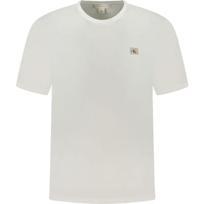 Calvin Klein Witte Katoenen heren T-shirt