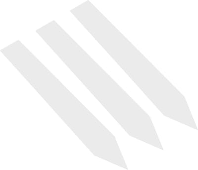 CombiCraft PVC Steeketiketten 140 x 20 mm Wit - 100 stuks