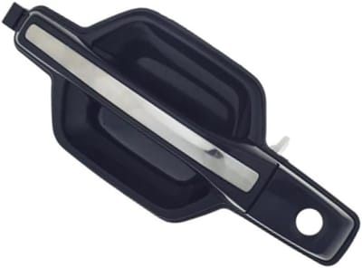 Dailygoods - Riloer Deurklink voor auto, rechter handgreep buiten deurklink, chroom+zwarte buitendeurklink, compatibel met Mitsubishi Montero 2001-2006, MR653473 Rechtsvoor
