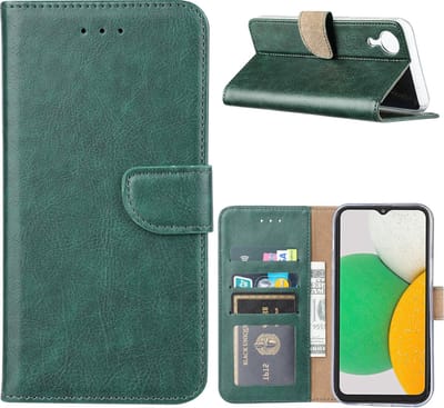Hoesje Geschikt Voor Samsung Galaxy A03 Core Hoesje Groen – Hoesje Geschikt Voor Samsung Galaxy A03 Core hoesje – Hoesje Geschikt Voor Samsung Galaxy A03 Core case – A03 Core Bookcase - Ntech