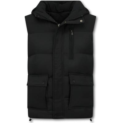 Bodywarmer Heren - Heren Bodywarmer met Zakken - 901- Zwart