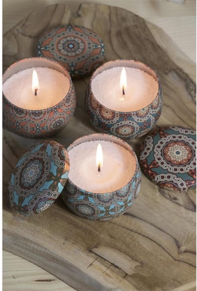 With love Giftset groen pearlsand candle