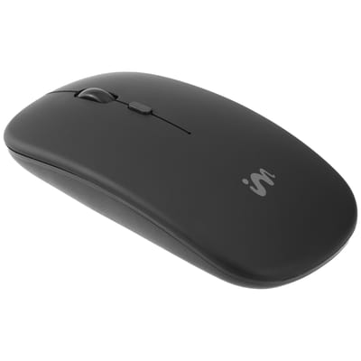 imoshion Draadloze Muis voor Laptop en Computer - Oplaadbaar via Kabel - Rechts en Linkshandig - Stille Klik - Zwart