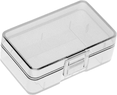 Batterij Opbergdoos - Batterij Houder - Batterijen Organiseren - Lichtgewicht Ontwerp - 5.5 x 3.3 x 2 cm - Transparant