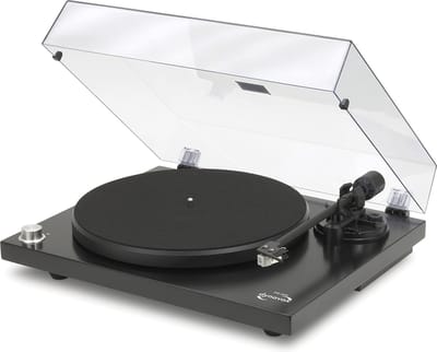 Handmatige Platenspeler met Bluetooth, Riemaandrijving en Uitschakelbare Phono-voorversterker - 2 Snelheden 33 en 45 RPM