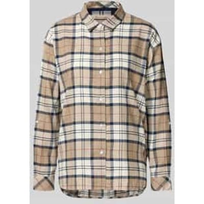 Relaxed fit overhemdblouse van puur katoen, model 'ELISHAW'