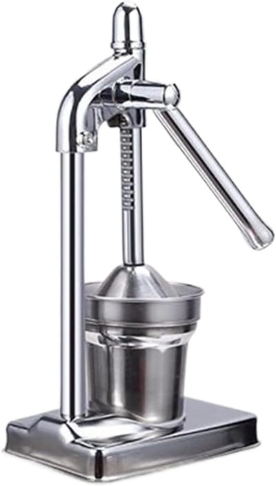 Citruspers Roestvrij Staal - Citroenpers Sapcentrifuge - Sap Extraheren - Ergonomische Hefboom - 38x14x38 cm - Zilver