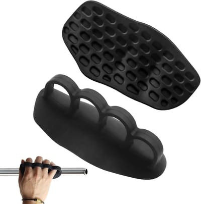 Viergaatjes handpalm grip voor fitness, antislip rubber, veelzijdige palm bescherming voor training