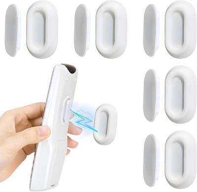 Dailygoods- Afstandsbedieninghouder Magnetisch - Wandhouder - Muurbevestiging - Geschikt voor Huishoudelijke Apparaten - Set van 5 - Zonder Boren