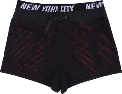 Zwarte shorts met neon