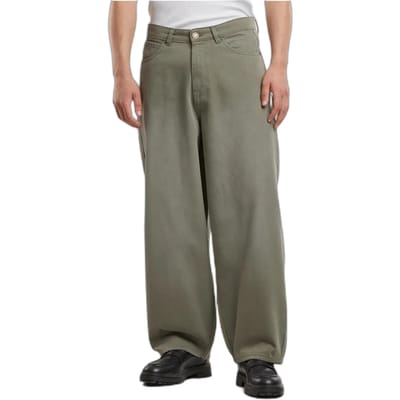 Urban Classics - Tapered Heavy Ounce Baggy Broek rechte pijpen - Taille, 36 inch - Olijfgroen