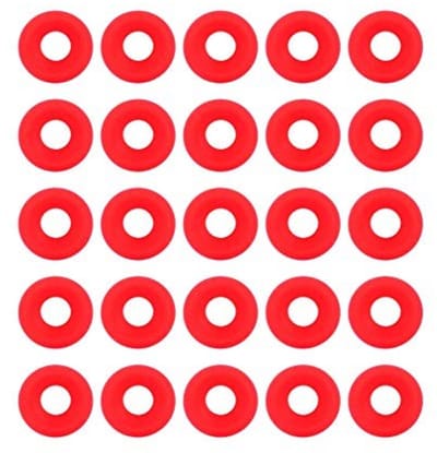 Dailygoods- Siliconen Pakking 25-delige Set - Flip-top Afdichtingen - Grolsch Flessen - Veilig en Duurzaam - Perfect voor Zelfgemaakt Bier - Rood - Flesafdichting