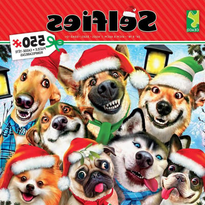 Kerst Selfies Puzzel - Kerst Puzzel - Ontspannen Vrije Tijd - Gedetailleerde Illustratie - 550 stukjes - Kleurrijk
