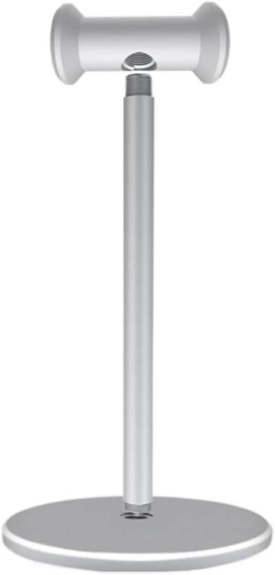 Hoofdtelefoon Stand - Oortelefoon Houder - Bureau Organisatie - Afneembare Stabiele Beugel - 23 cm - Zilver