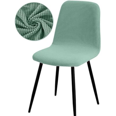 Ruimtebesparend Formaat Korte Rug Fluweel Stof Schaal Stoelhoezen Gebreide Jacquard Barkruk Hoes Korte Maat Zitkussen Voor Woonkamer 1 Piece