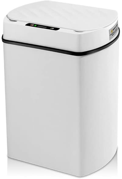 Slimme Prullenbak - Automatische Vuilnisbak - Hygiënisch Afval - Bewegingssensor - 15L Capaciteit - Wit