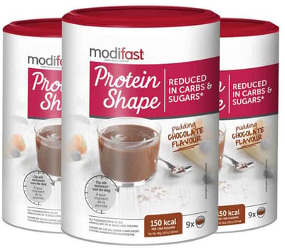 Modifast Protein Shape Pudding Chocolade - 3 x 405 gr - Voordeelverpakking
