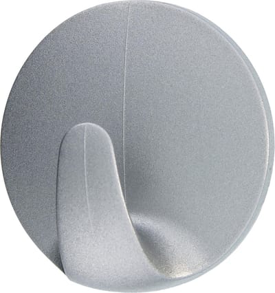 tesa POWERSTRIPS® Zelfklevende haak Small Rond Chroom (mat) Inhoud: 3 stuk(s)