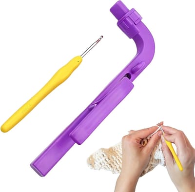 Houder - Ergonomische Accessoires Voor Breien | Handvat Voor Haaknaald En Draadhouder - Knitters En Hobbyisten Thuis Reizen Ontspanning Kunstles Vakantie Verjaardag