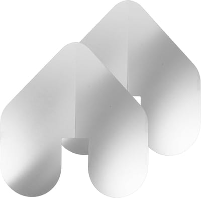 Kielbeschermers Set - Boegbeschermer Schepen - Watersport Bescherming - Weerbestendig Roestvrij Staal - 23.5 cm Lengte - Zilver