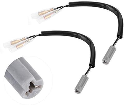 Allecto - Richtingaanwijzer Draad Stekkers - Indicator Adapterkabel - 7,5 Inch Bedrading - Motorfiets Onderdelen - Hoogwaardige Kwaliteit - Geschik...