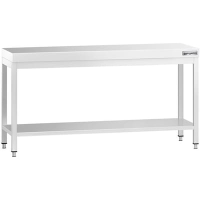 GGM Gastro Edelstahl Arbeitstisch PREMIUM - 2000x800mm - mit Grundboden Zilver