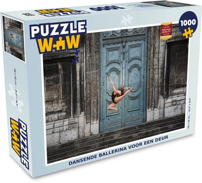 Puzzel Dansende ballerina voor een deur - Legpuzzel - Puzzel 1000 stukjes volwassenen
