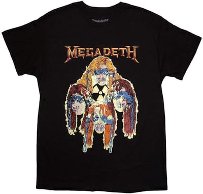 Megadeth - Nuclear Glowheads Heren T-shirt - 2XL - Zwart