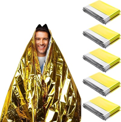 Nexvo® Nooddeken - Isolatiedeken - Reddingsdeken - Goud/Zilver - 210cm x 160cm x 1cm