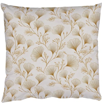 Sierkussens - Kussentjes Woonkamer - 50x50 cm - Ginkgo - Takken - Goud