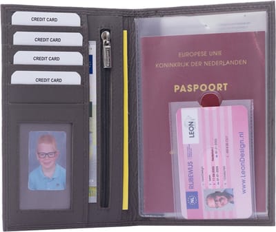 Autopapieren mapje - Leer - A6 map - Autopapieren hoes - Cadeau voor man - Cadeau voor vrouw - Kado man - Kado vrouwen - Kado mannen verjaardag - Mannen cadeautjes - Vrouwen cadeautjes - Portefeuille heren - Portefeuille dames kado - Cadeau - Sale
