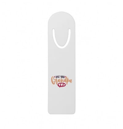 Hacebo® - I love you grandpa metalen boekenlegger - Opa - opa - cadeautje - kado - verjaardag - geschenk Bladwijzer boekenleggers - 12.7 cm x 3.2cm