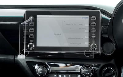 Beschermfolie voor 8 Inch Multimedia Display van Toyota Hilux VIII (AN120/AN130) - Nano Navigatie Folie, Krasbestendig en Duurzaam, 2 Stuks
