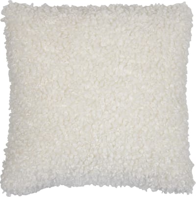 kussen teddy krul wit 45x45cm