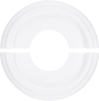 Decoratieve Plafondmedaillon van 25 cm voor Lampen en Ventilatoren, Wit, Stijlvol en Multifunctioneel