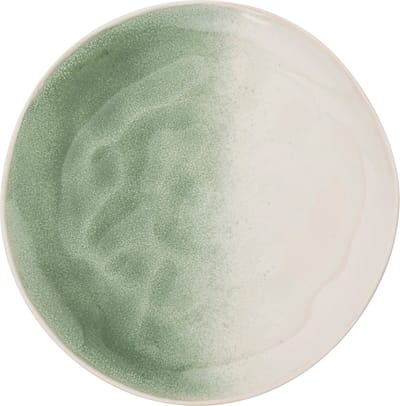 Secret de Gourmet Mala Plat bord Ø20cm - Set van 6 stuks - Wit/Groen