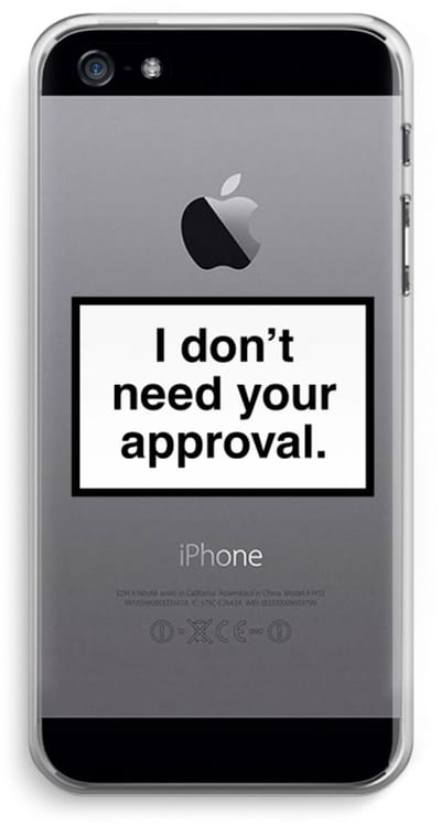 Case Company® - Hoesje geschikt voor iPhone 5 / 5S / SE (2016) hoesje - Don't need approval - Soft Cover Telefoonhoesje - Bescherming aan alle Kanten en Schermrand