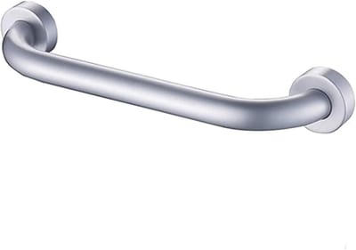 Badkamer Handgrepen - Douchegreep Leuning - Veiligheid Thuis - Antislip Gekarteld Midden - 50 cm - Zilver