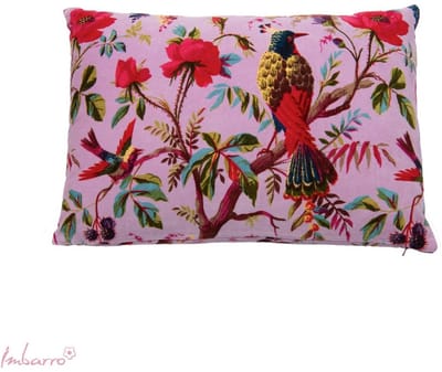 Imbarro Home & Fashion kussen paradise L in Lila Velours rechthoek sierkussen 40 x 60 cm