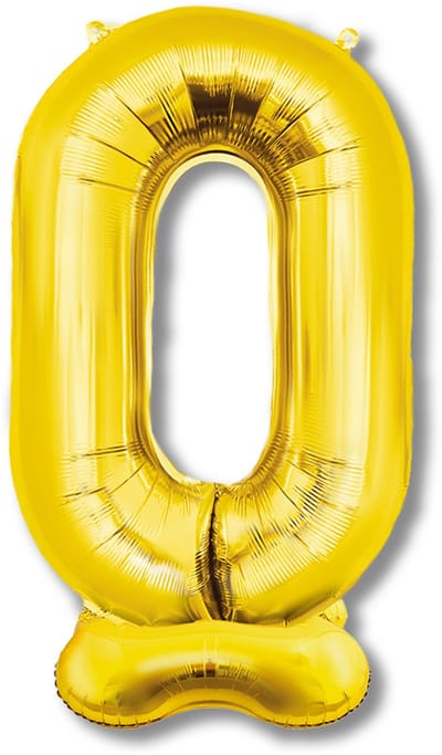 BTH – XXL Folieballon Cijfer 0 – Goud – 1,5 meter – Feest Decoratie – Helium – Verjaardag Versiering – Zelf staand