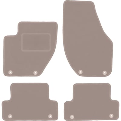 Beige veloursmatten voor: Volvo V40 II stationwagen, cross country (2012-)